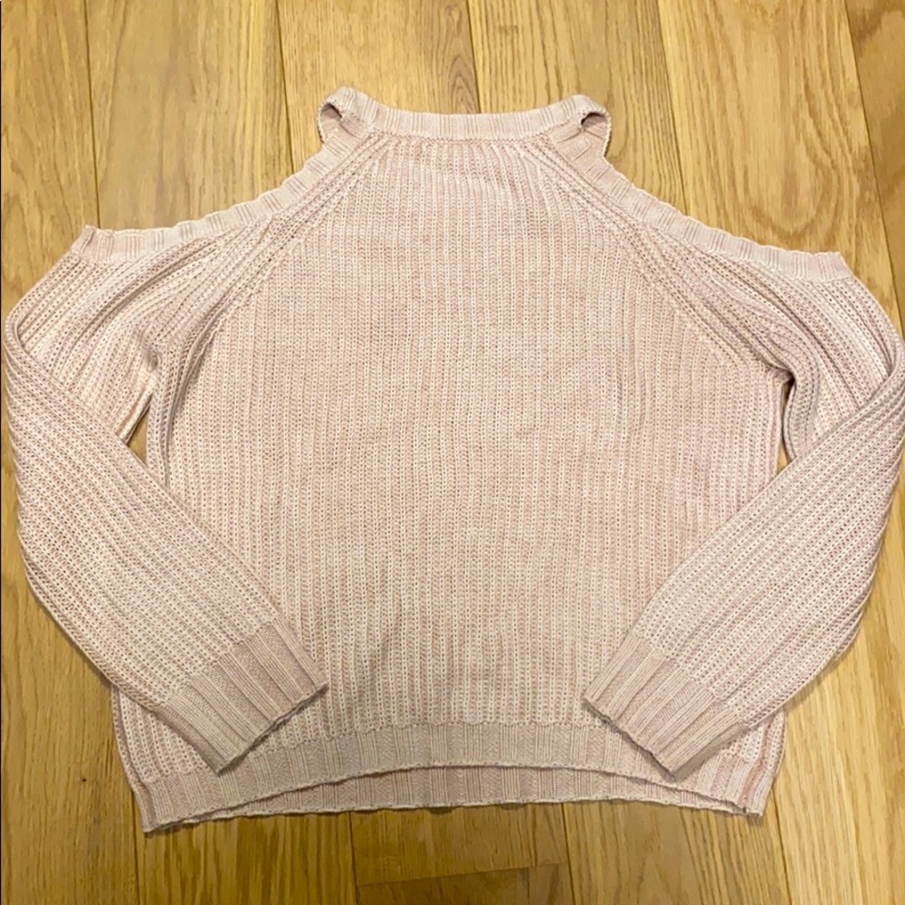 Rails Cold Shoulder Blush Sweater - image 5